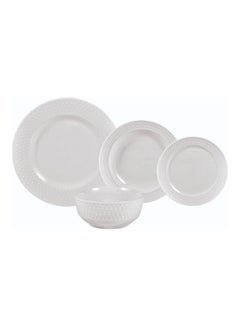 اشتري 16-Piece Dinner Set White 30x30x25cm في السعودية