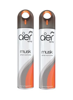 Buy aer Air Freshener Spray Musk After Smoke 300 ml   Pack of 2 Brown in UAE