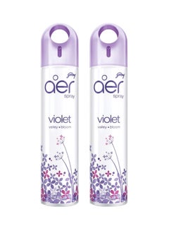 Buy aer Air Freshener Spray Violet Valley Bloom 300 ml   Pack of 2 Violet in UAE