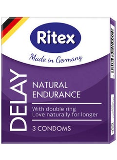 Buy Condom Delay (Natural Endurance) pack of 3 in Egypt