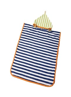 Buy Hooded Bath Towel White/Blue/Orange in UAE