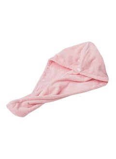Buy Buttoned Hair Towel Wrap Multicolour 65x25cm in UAE