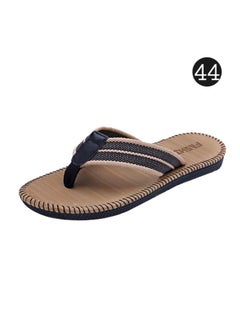Buy Comfortable Footbed Flat Sandals Brown/Black in Saudi Arabia