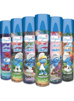 Buy 6-Piece The Smurfs Air Freshener Set Multicolour 300ml in UAE