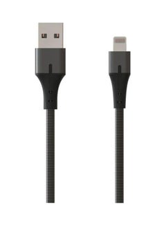 Buy L'avvento (MX53B) MFI Cable With Metal Connector Apple Certified 1M Black in Saudi Arabia