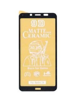 Buy Nano Ceramic Anti Fingerprint Soft Screen Protector For Xiaomi Redmi 7A Clear/Black in Egypt