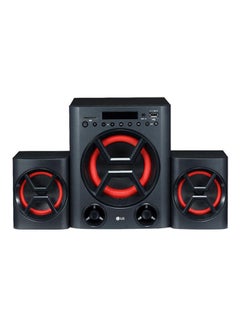 Buy Speaker System with USB Port And SD Card LK72B Black / Red in UAE
