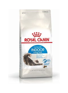 Buy Indoor Long Hair Dry Food For Long-Haired Cats Multicolour 2kg in Saudi Arabia