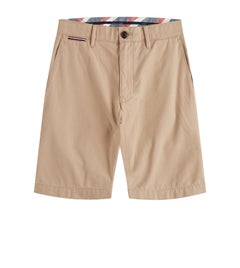 Buy Cotton Twill Shorts Beige in UAE