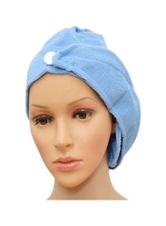 Buy Pack Of 2 Solid Bath Towel Blue in Saudi Arabia