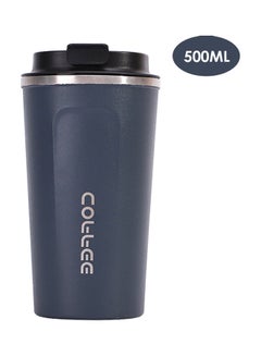 Buy Stainless Steel Insulated Thermal Coffee Mug Blue/Black in Egypt