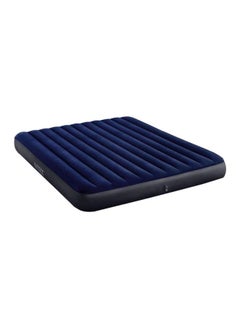 Buy Classic Downy Airbed Blue/Black 203x183x25cm in Saudi Arabia