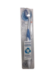 Buy Soft Advanced Complete Protection Toothbrush White/Blue in Saudi Arabia