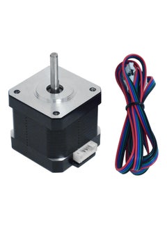 Buy 1-Piece 2 Phase Stepping Motor with 1 Meter Cable for 3D Printer CNC Black in UAE
