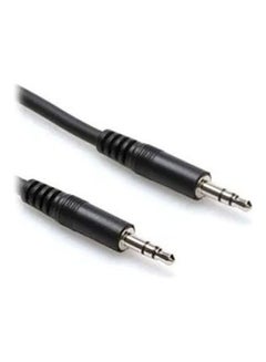 Buy Cable Aux 3.5mm Male To Aux 3.5mm Male TRS Black in UAE