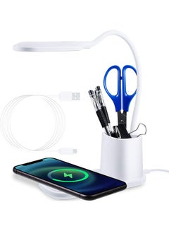 Buy LED Lamp With Wireless Charger White in UAE