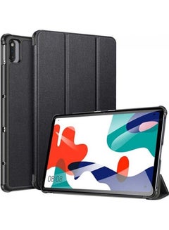 Buy Smart Folio Case Trifold Stand Cover For Huawei MatePad black in Saudi Arabia