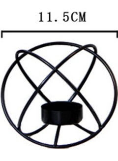 Buy Candle Holder Black 11.5cm in Saudi Arabia