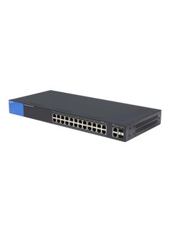 Buy Linksys 24 Port Gigabit ( 24 POE - 192 W ) & 2 x combo Gigabit SFP  Smart Switch  ethernet_cable Black in Saudi Arabia