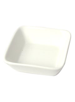 Buy Porcelain Serving Flat Square Plate White 3.2x10cm in Saudi Arabia