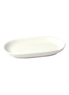 Buy Porcelain Serving Plate White 15cm in Saudi Arabia