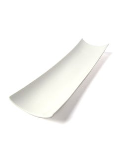 Buy Porcelain Serving Plate Concave Rectangle White 44x11.5cm in Saudi Arabia