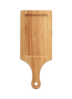 Buy Wooden Meat And Fruit Cutting Board With Hanger Brown 34x14cm in Saudi Arabia