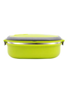 اشتري Stainless Steel Lunch Box Square Green 900ml في الامارات