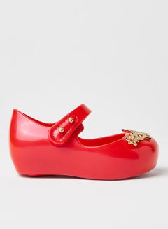 Buy Baby Star Applique Mary Janes Red/Gold in Saudi Arabia