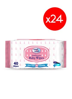 Buy Baby Wipes 40'S Pack Of 24- 960 Pieces in Saudi Arabia
