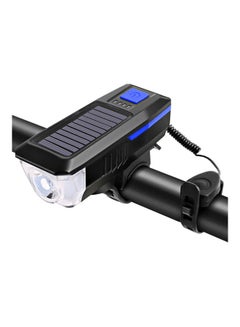 اشتري مصباح دراجة مضاد للماء يعمل بالطاقة الشمسية ومزود بمنفذ USB للشحن 11x4x3.5سم في السعودية