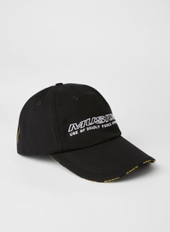 Buy Logo Embroidered Cap Black in UAE