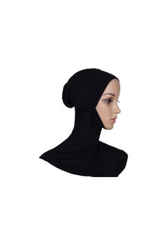 Buy Breathable Chin Long Scarf Black in Saudi Arabia