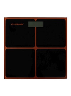 Buy Digital Weighing Scale Black/Orange in UAE