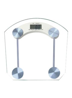 Buy Digital LCD Electronic Glass Weighing Scale White in Saudi Arabia