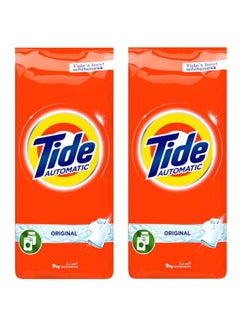 Buy 2-Piece Automatic Laundry Powder Detergent 18kg in UAE