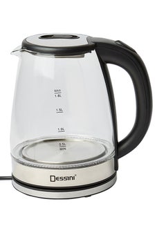 Buy Electric Kettle 1.8 L 1500.0 W 2020 Clear/Black/Silver in UAE