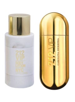 Buy 2-Piece 212 VIP Lady Perfume EDP 80 Ml And Body Lotion 200 Ml Set 212 VIP Lady Perfume EDP (80), Body Lotion (200)ml in UAE