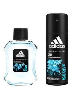 Buy Ice Dive Eau de Toilette+ Deodorant Body Spray EDT 100, Body Spray 150ml in UAE