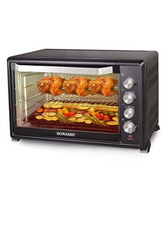 Buy Sonashi Electric Oven With Rotisserie And Convection Function 100.0 L 2800.0 W STO-734 Black in UAE