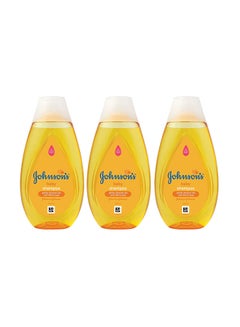 Buy 3-Piece No More Tears Baby Shampoo For New Born-600 Ml, Yellow, 30499148 in UAE