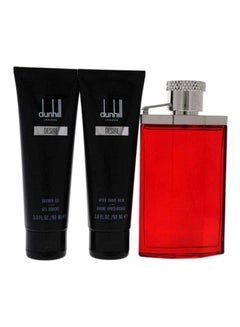 Buy Desire Red Gift Set EDT 100, Aftershave Balm 90, Shower Gel 90ml in UAE