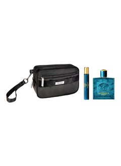 اشتري Eros EDT Gift Set EDT Natural Spray 100, Travel Spray EDT 10ml في الامارات