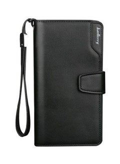 اشتري Business Casual Long Leather Wallet - Multifunction أسود في مصر