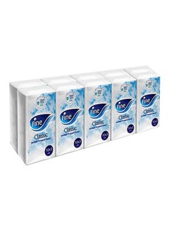 اشتري Pack Of 10 Classic Sterilized Facial Tissues أبيض في الامارات