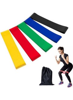 Buy 5PCS Set Resistance Band fitness 5 Levels Latex Gym Strength Training Rubber Loops Bands Fitness Equipment Sports yoga belt Toys in Egypt