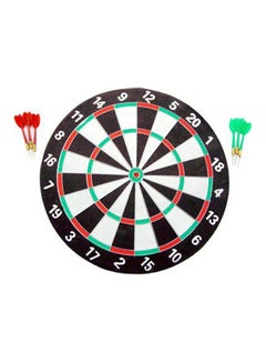 Buy Colourful Dart Board With 6 Darts 17 Inch Round 35.2cm in Saudi Arabia