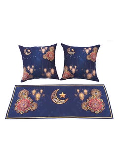 Buy Set Of 2 Ramadan Kareem Cushion Cover multicolour 40x40 & 90x35cm in Saudi Arabia