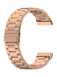 Buy Metal Replacement Band for Fitbit Versa 3/Fitbit Sense Rose Gold in Saudi Arabia