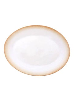 Buy Essence Paco Oval Plate White 33cm in UAE